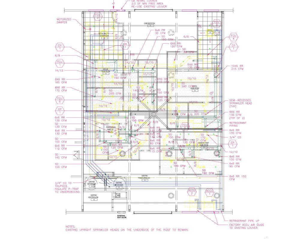 MEP CAD Drafting Samples