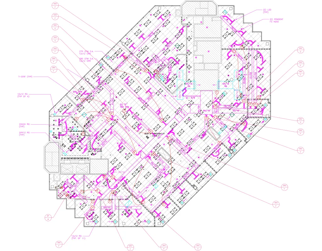 MEP CAD Drafting Samples