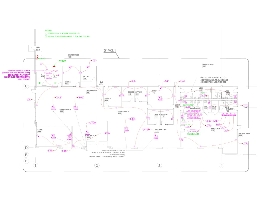 MEP CAD Drafting Samples